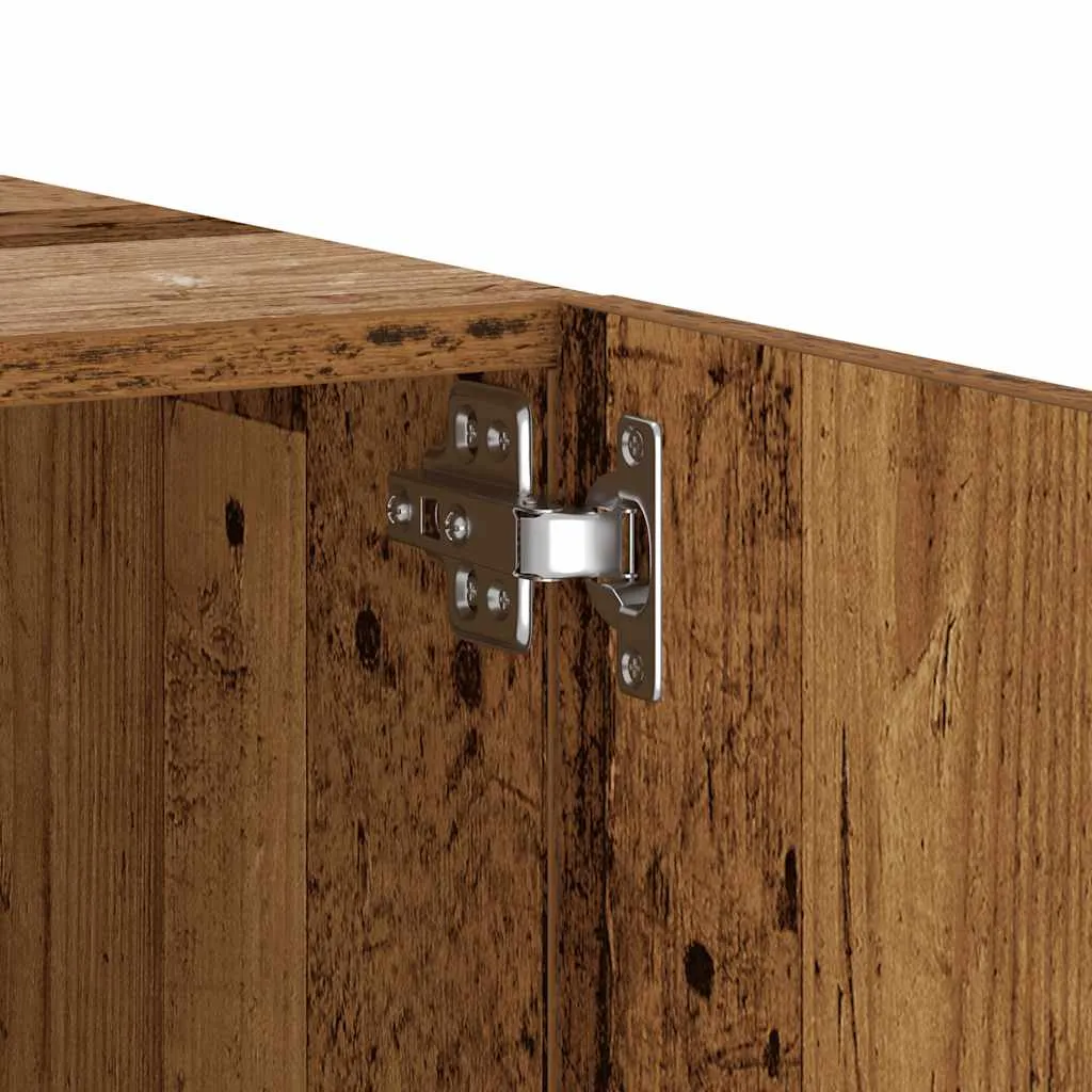 Bedside Cabinet Old Wood 100x35x40 cm Engineered Wood