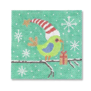Bird with Present Canvas