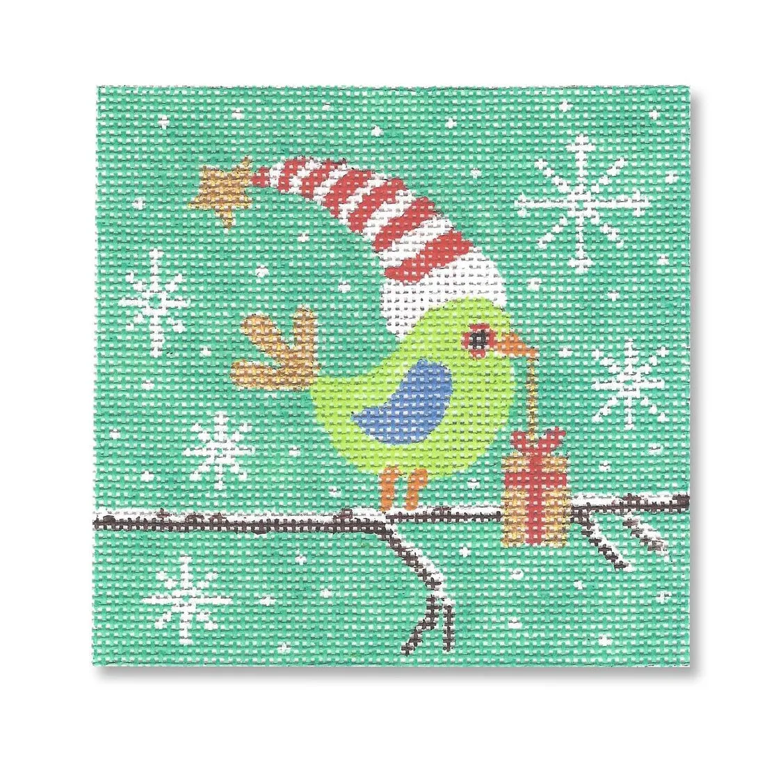 Bird with Present Canvas