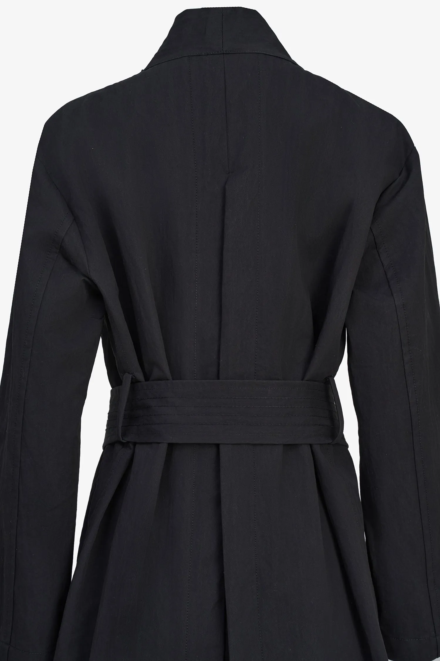 Black Belted Coat | Ema&Carla