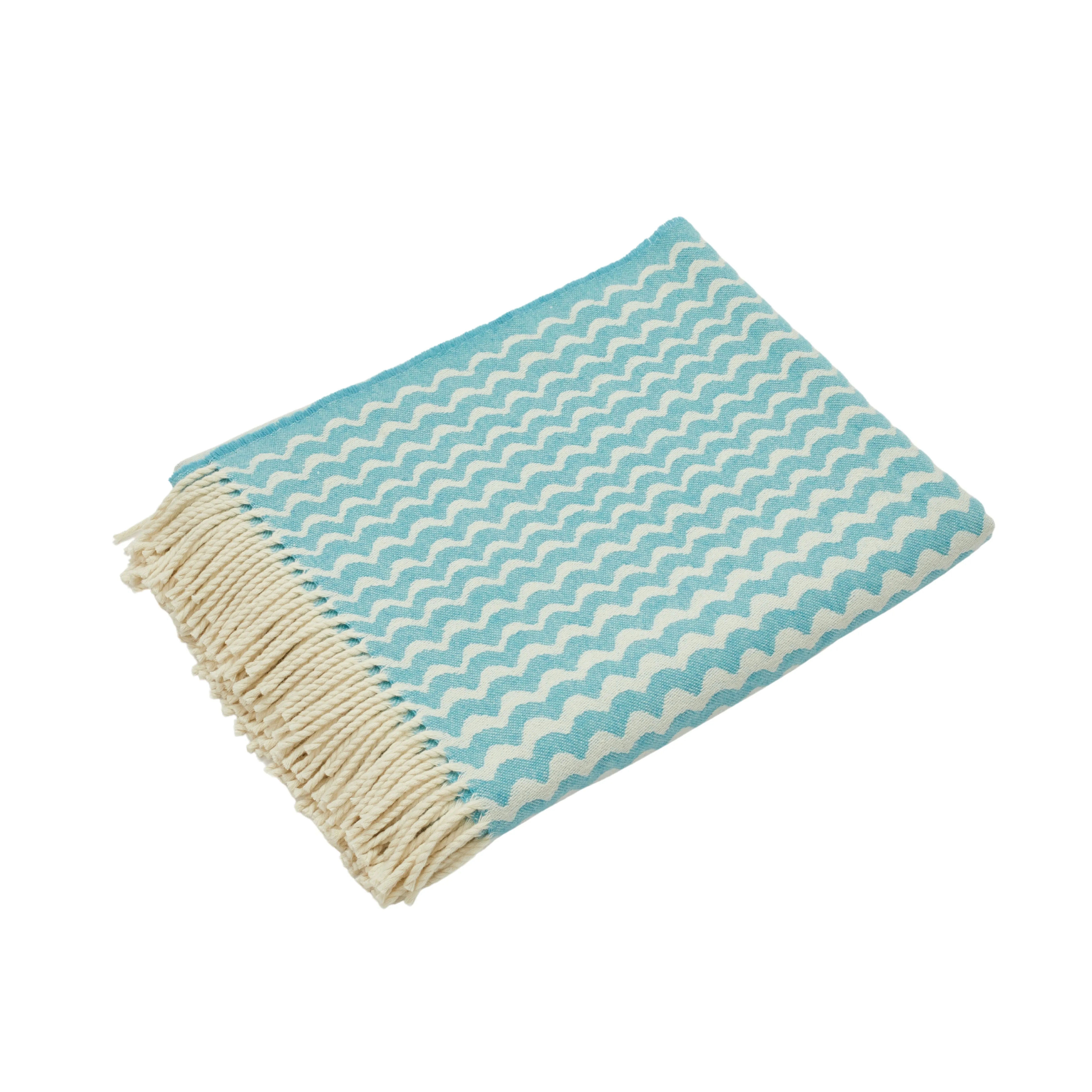 Blue Swell Recycled Wool Blanket