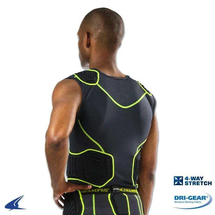 Champro Bull Rush Men's 5-Pad Compression Shirt