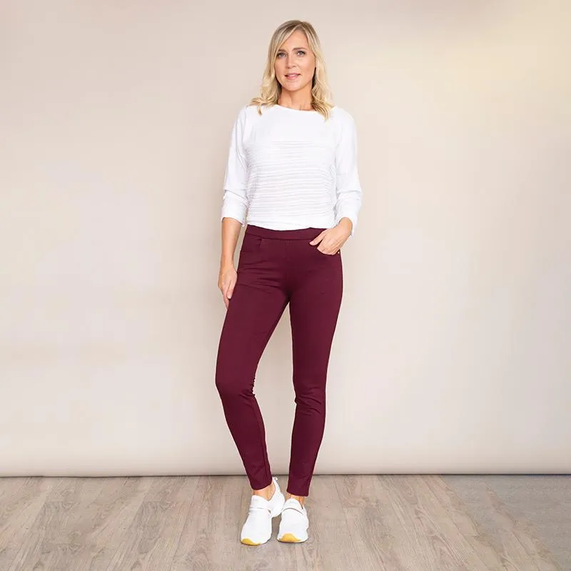 Chloe Leggings (Wine)