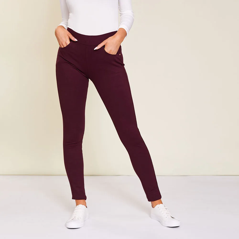 Chloe Leggings (Wine)
