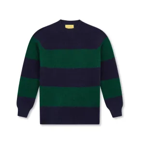 Confectionery Stripe Brushed Shetland Crewneck Jumper