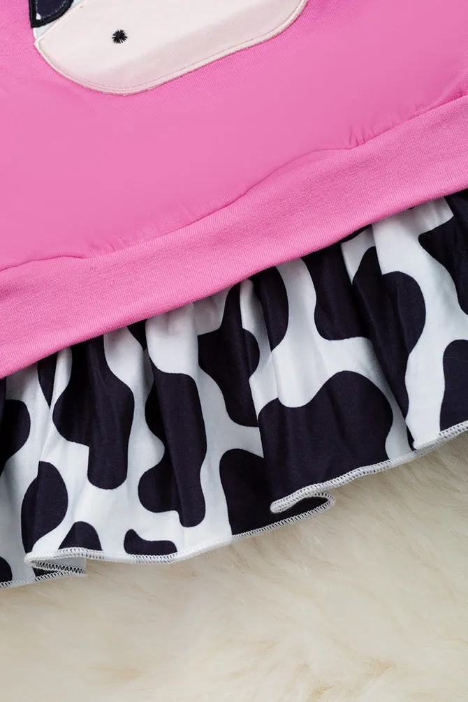 Cow Applique Top with Leggings