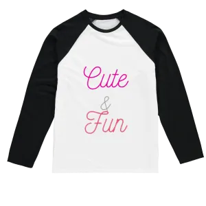 Cute and Fun Sublimation Baseball Long Sleeve T-Shirt