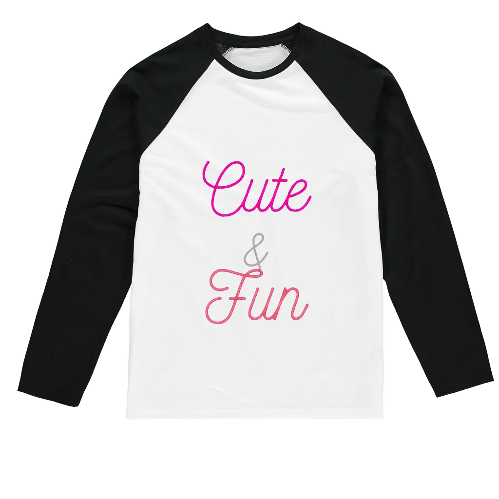 Cute and Fun Sublimation Baseball Long Sleeve T-Shirt