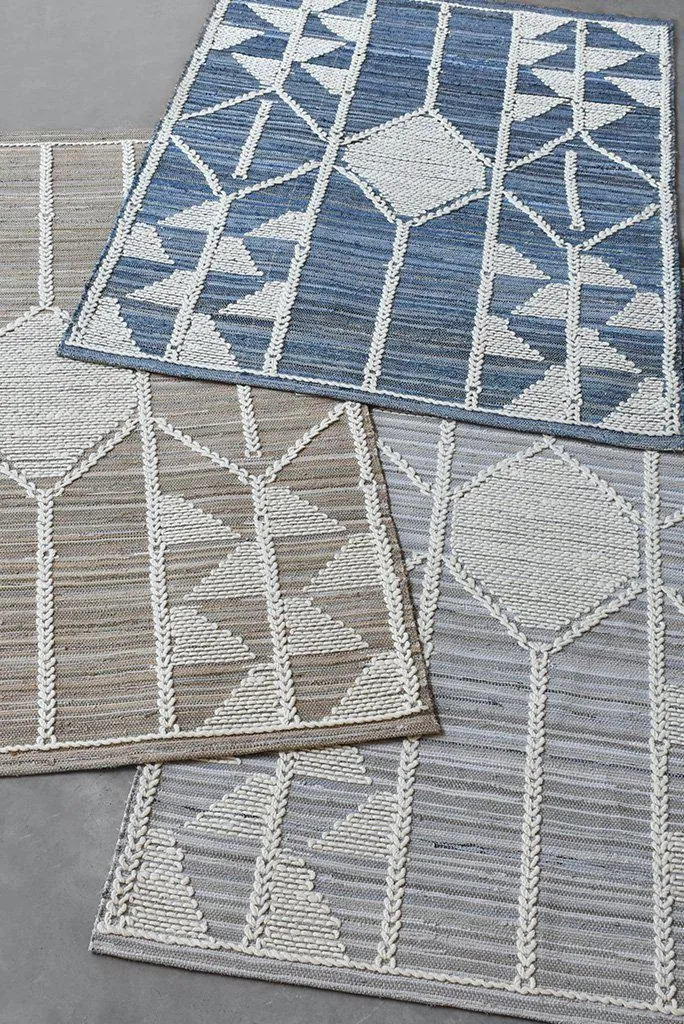Dorval Natural Recycled Denim & Wool Rug