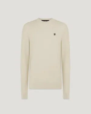 Drift crewneck jumper - Stone Beige