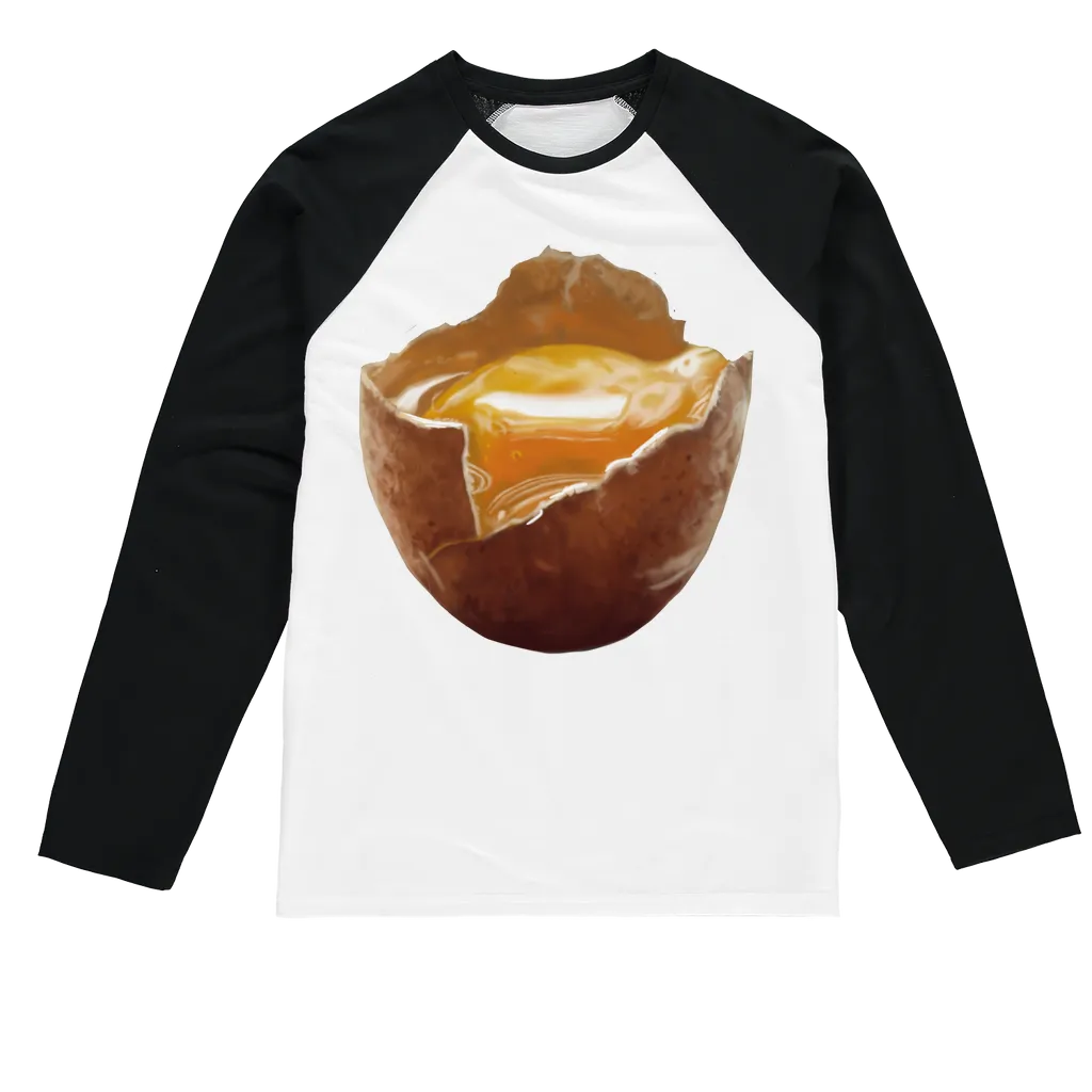 Egg Sublimation Baseball Long Sleeve T-Shirt