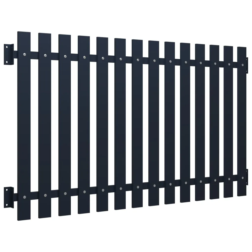 Fence Panel Anthracite 170.5x125 cm Powder-coated Steel