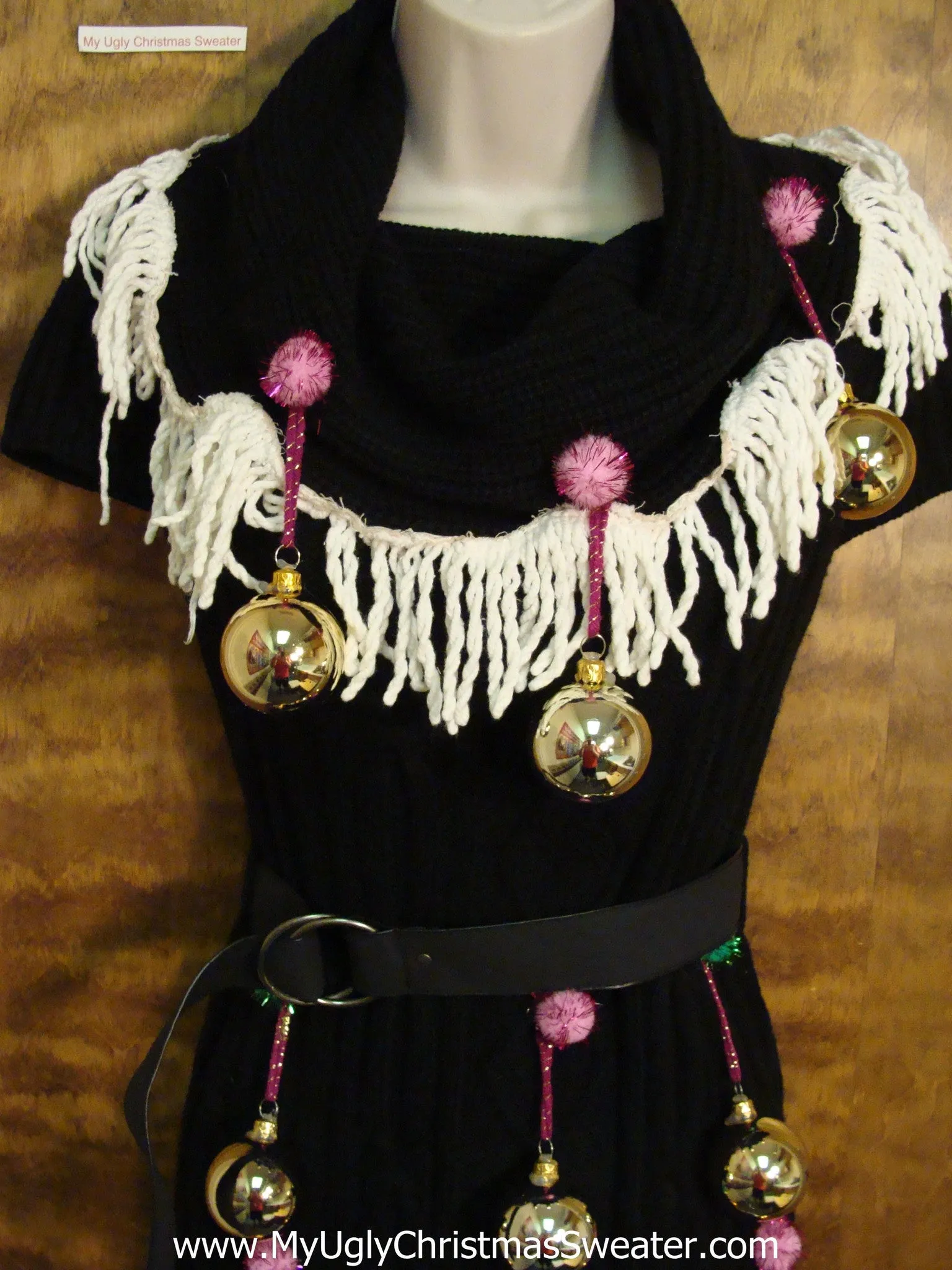 Festive and Funny Ugly Christmas Sweater Party Dress Size S