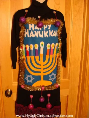 Hanukkah Sweater Dress