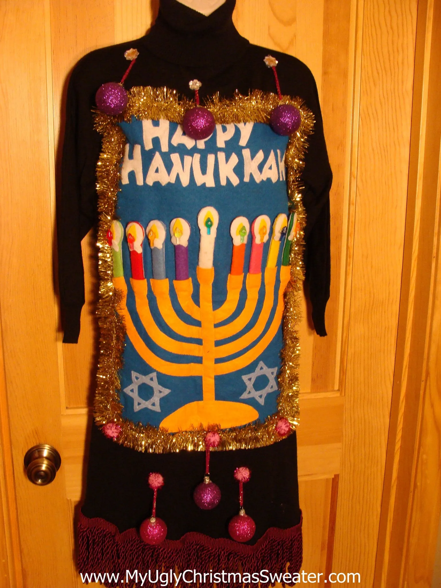 Hanukkah Sweater Dress