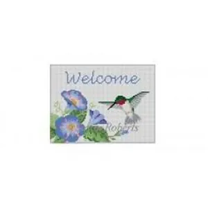 Hummingbird Welcome Canvas