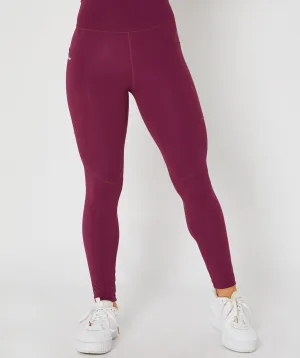 Hype Pocket Full Length Leggings Berry