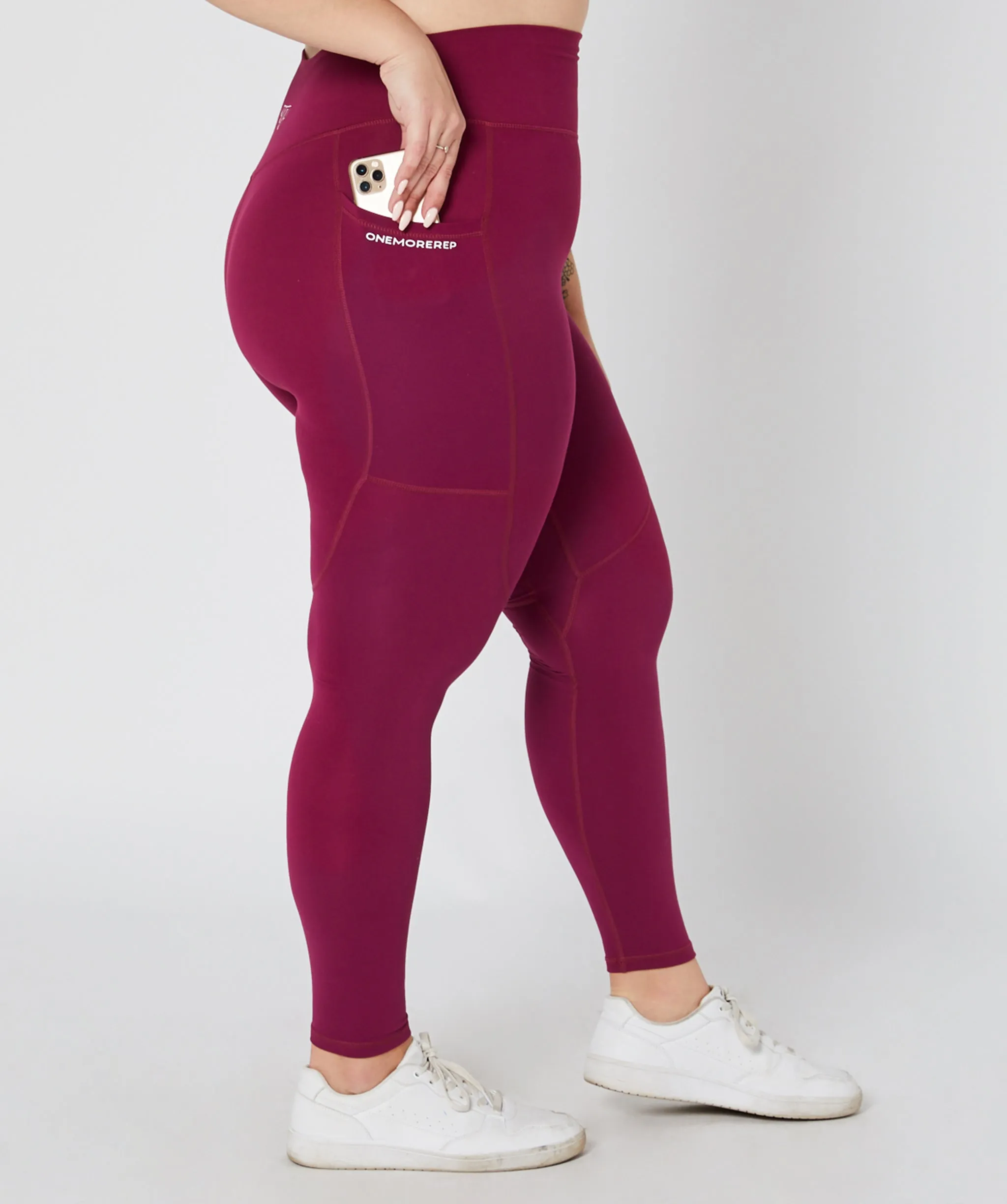 Hype Pocket Full Length Leggings Berry