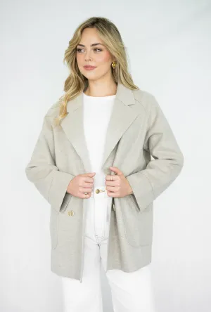 Kennedy  Coat | Pebble