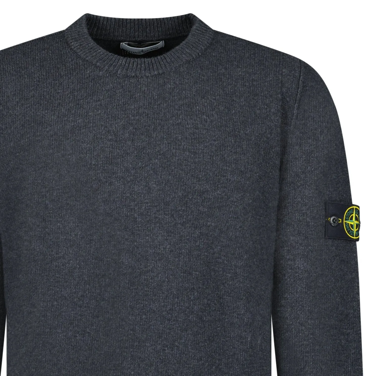 Lambswool Crewneck Jumper in Grey