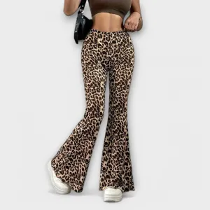 Leopardia Bootcut Pants