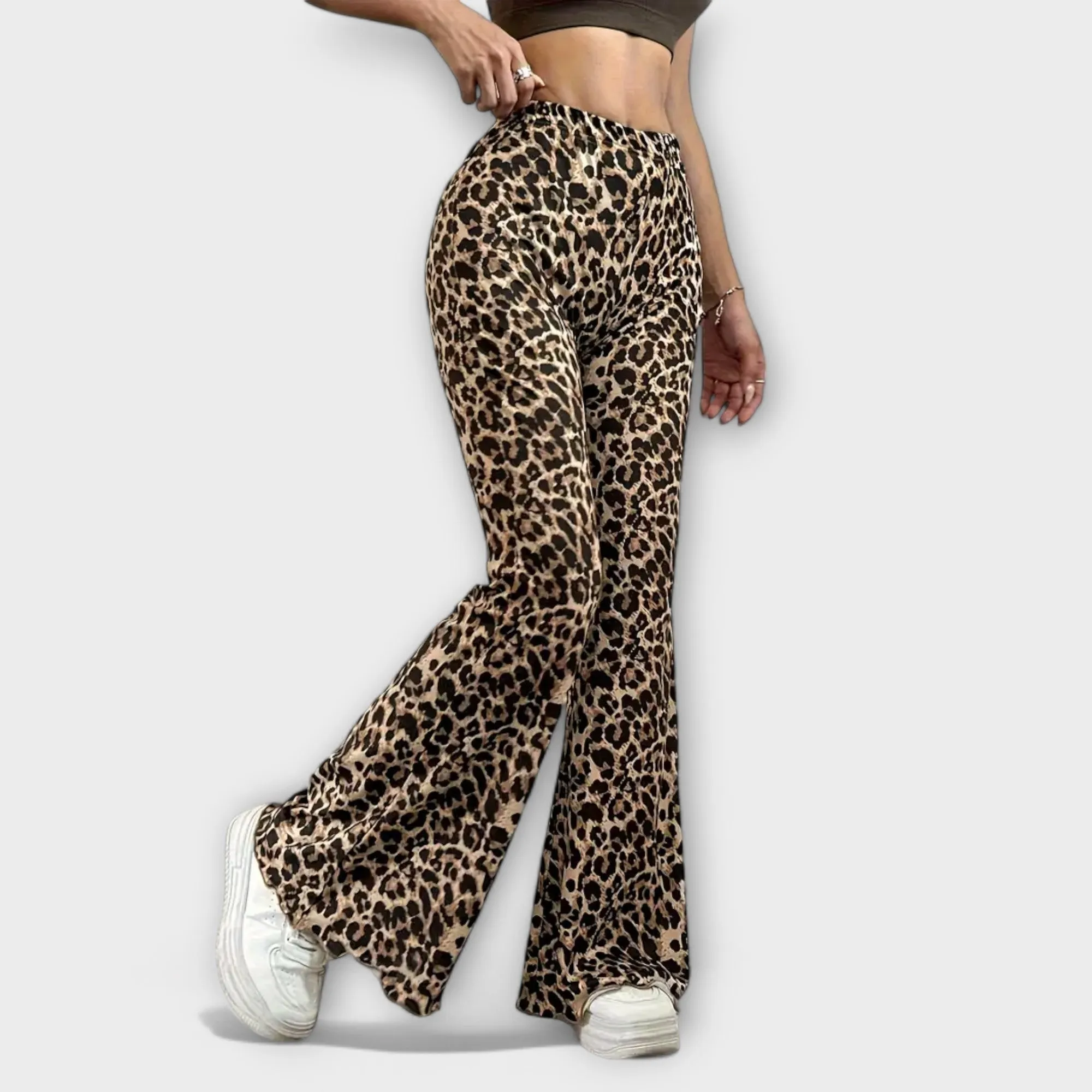 Leopardia Bootcut Pants