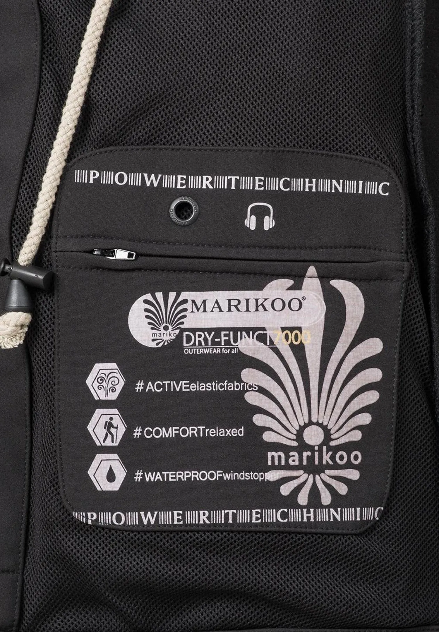Marikoo parka fitted, black