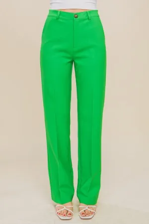 Megan High Waist Straight Pants