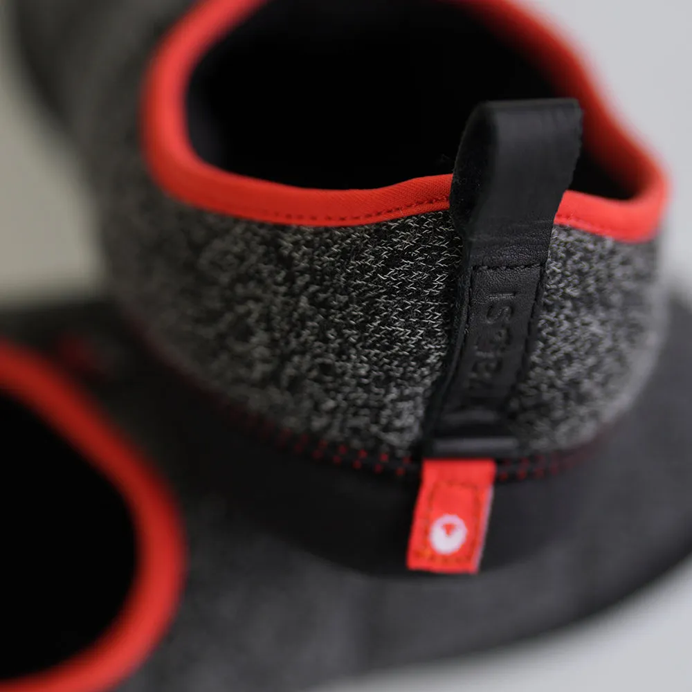 Merino Blend Travel Slippers (Black Melange)