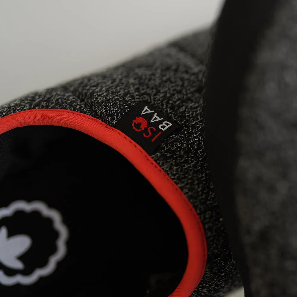 Merino Blend Travel Slippers (Black Melange)