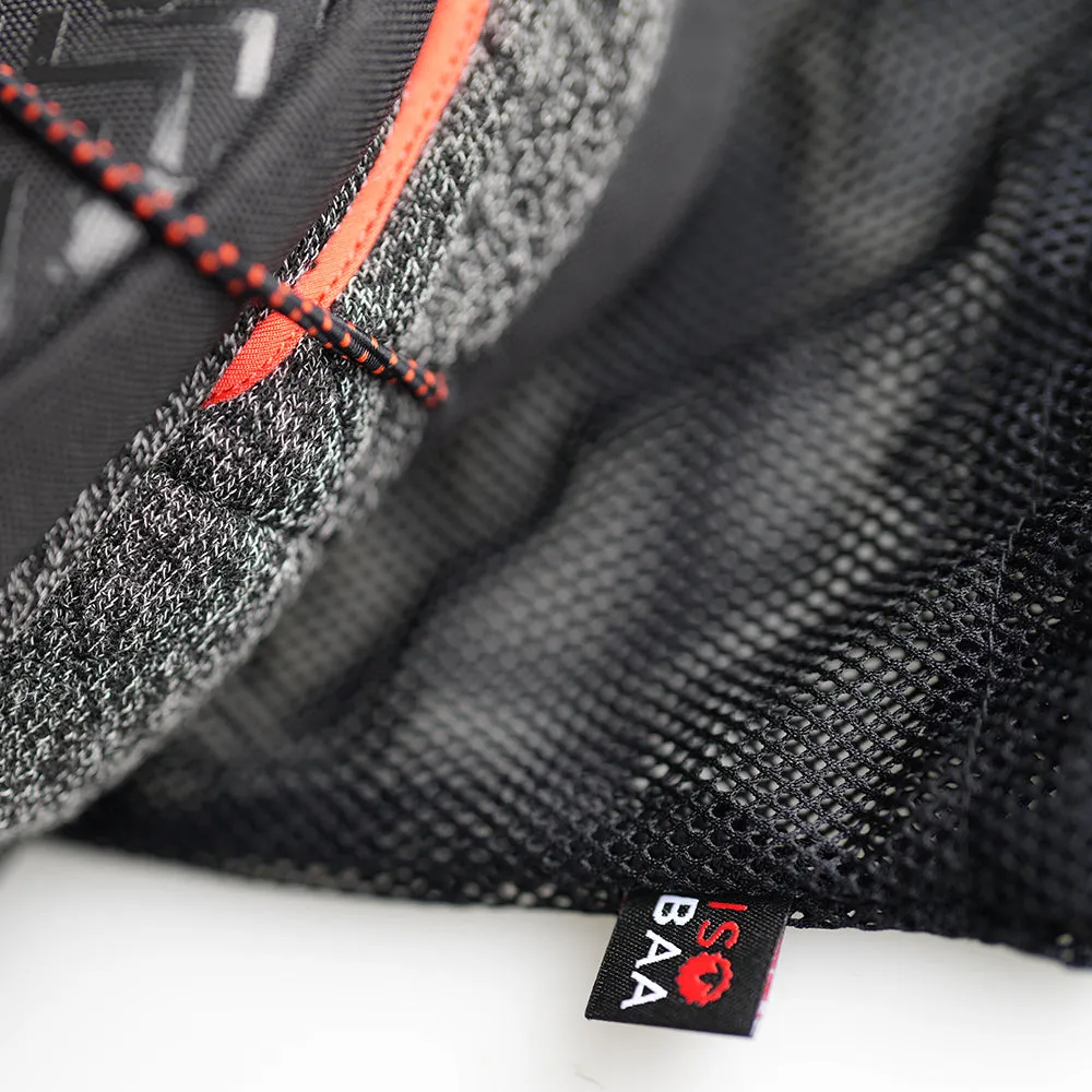 Merino Blend Travel Slippers (Black Melange)