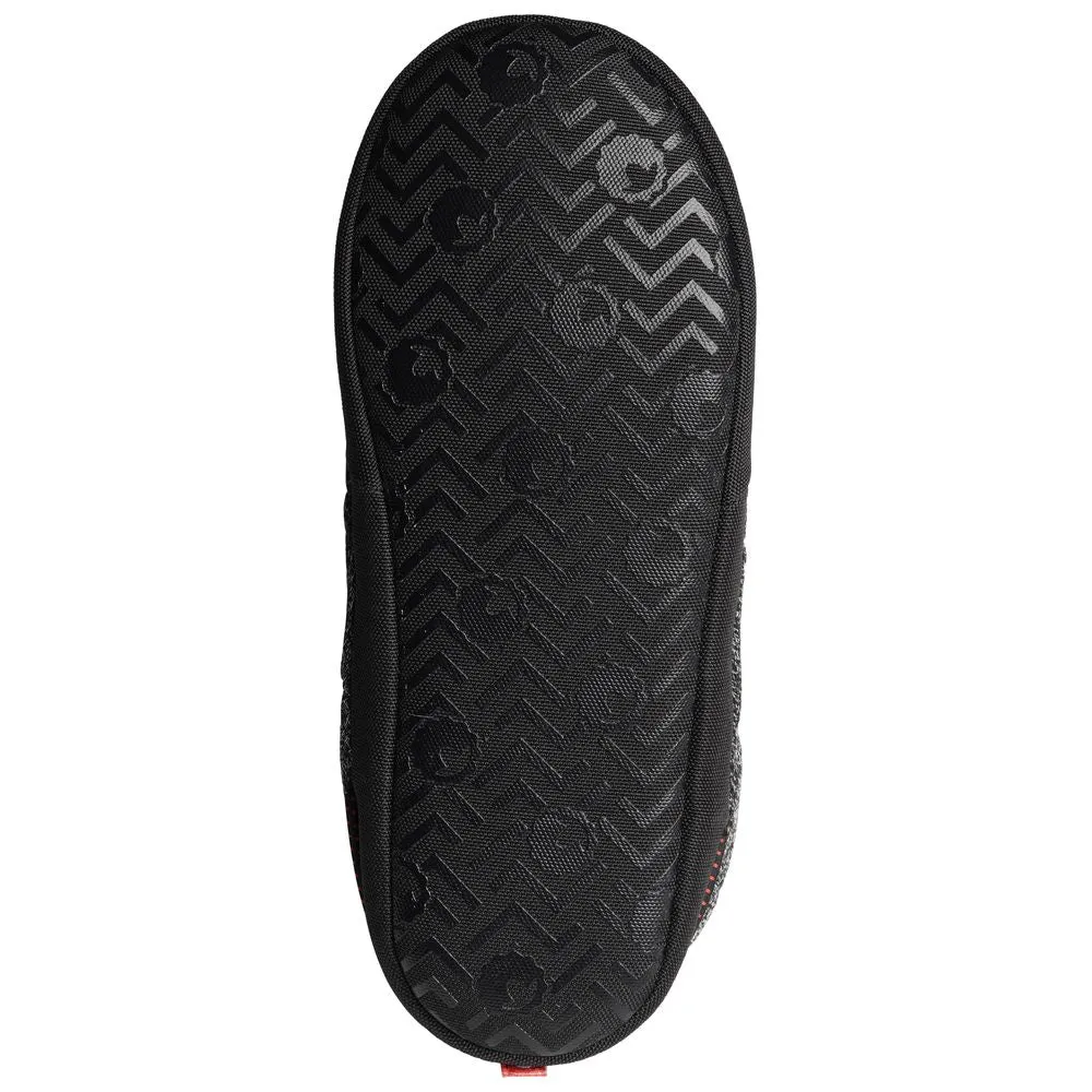 Merino Blend Travel Slippers (Black Melange)