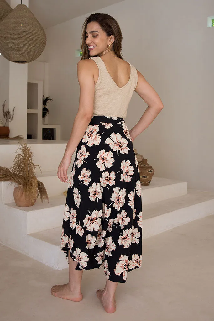 Naia Midi Skirt / Hibiscus