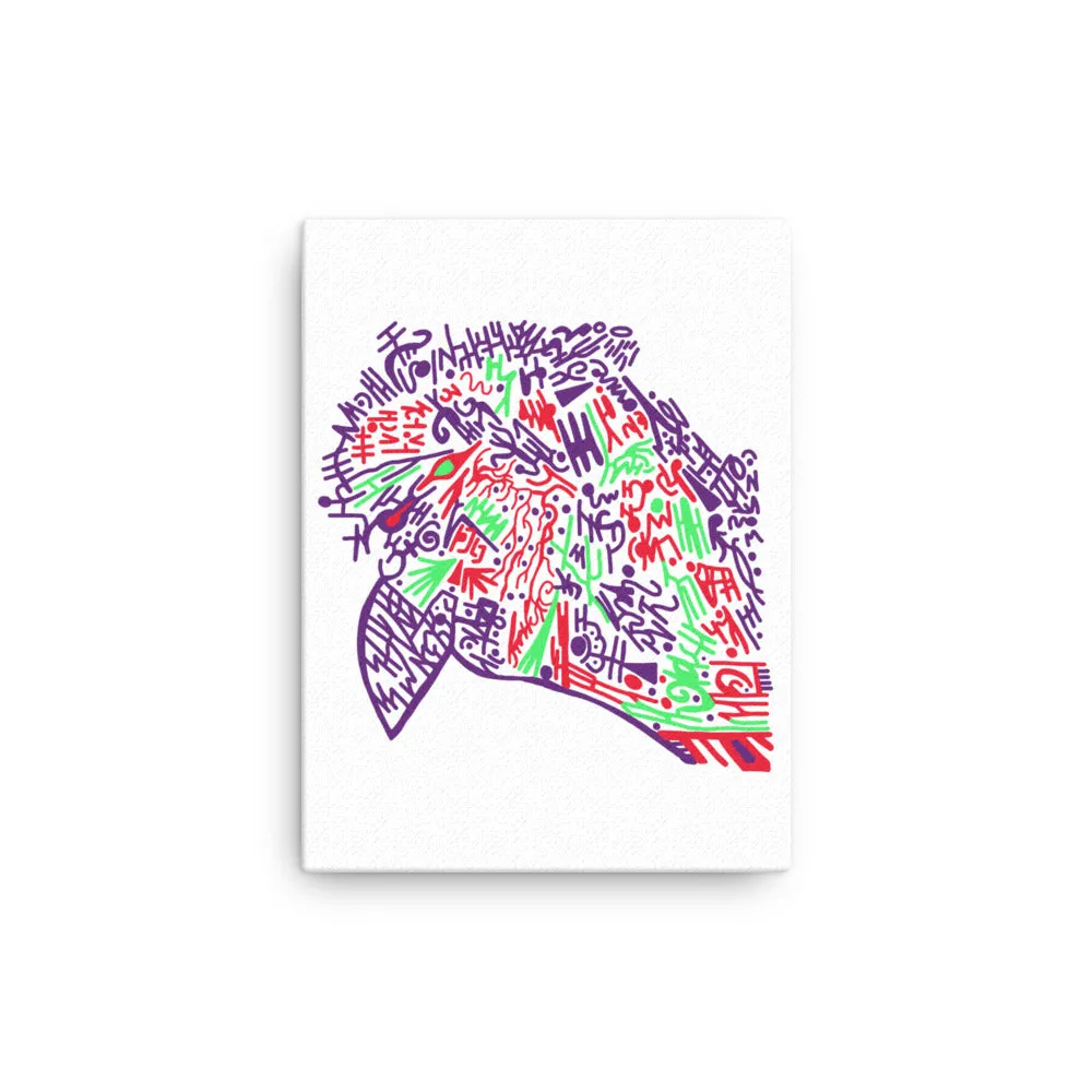 Neon Bird - Canvas