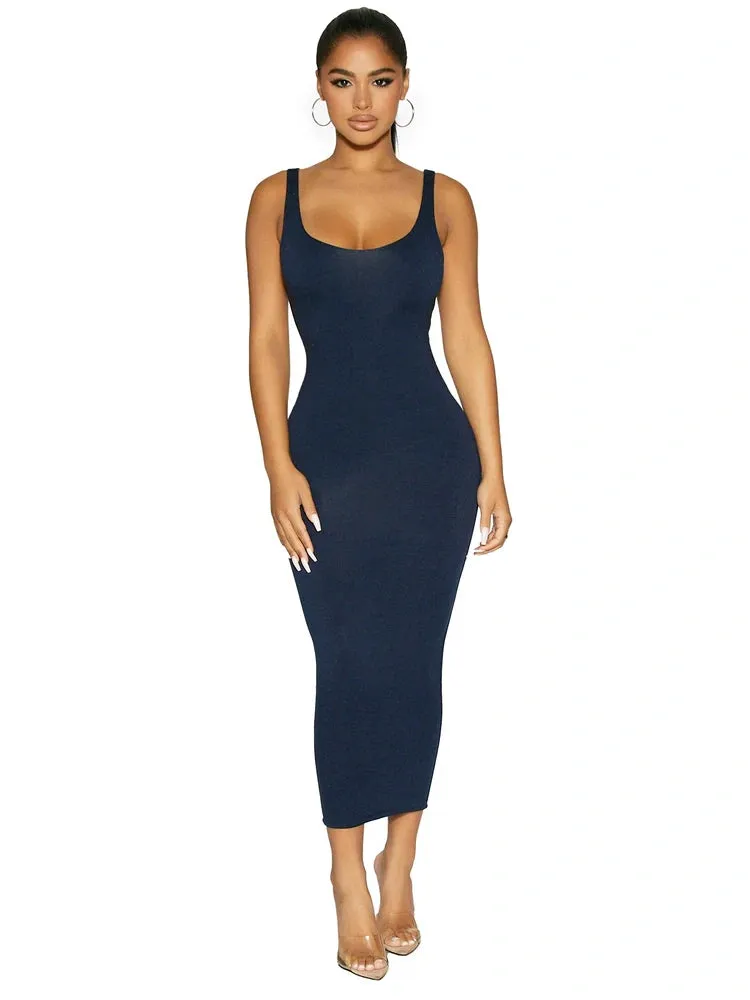 NW Sculpt Tank Midi Dress