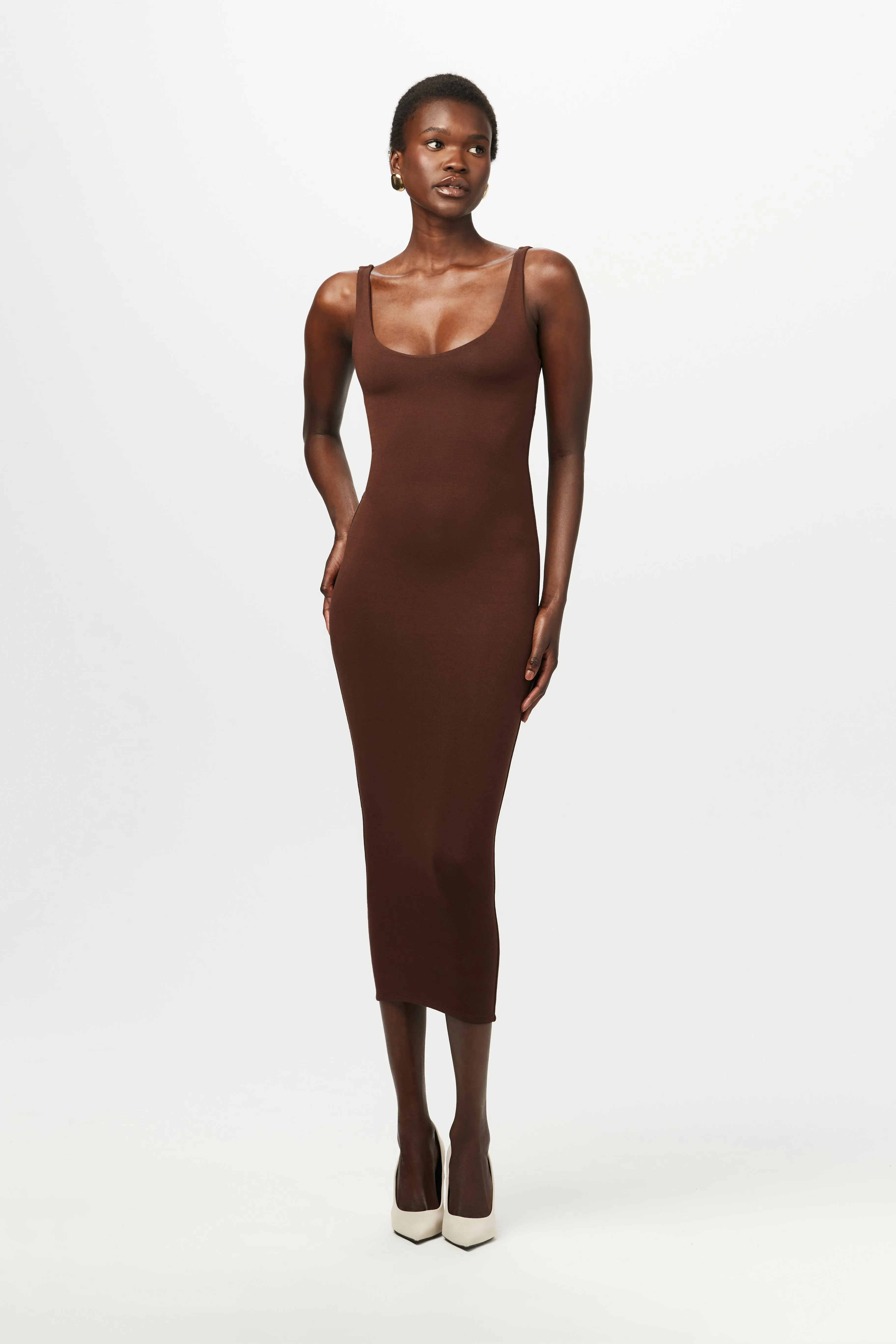 NW Sculpt Tank Midi Dress