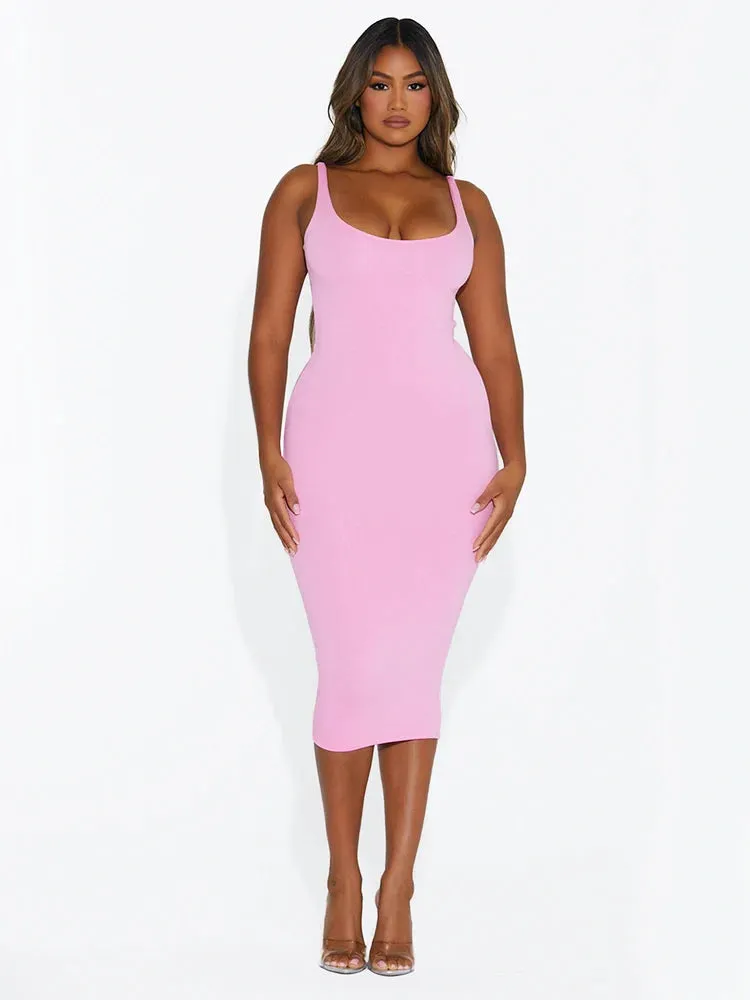 NW Sculpt Tank Midi Dress
