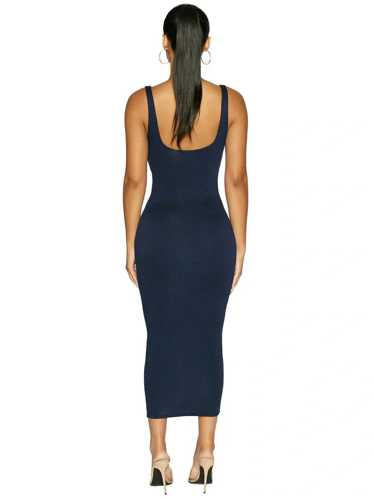 NW Sculpt Tank Midi Dress