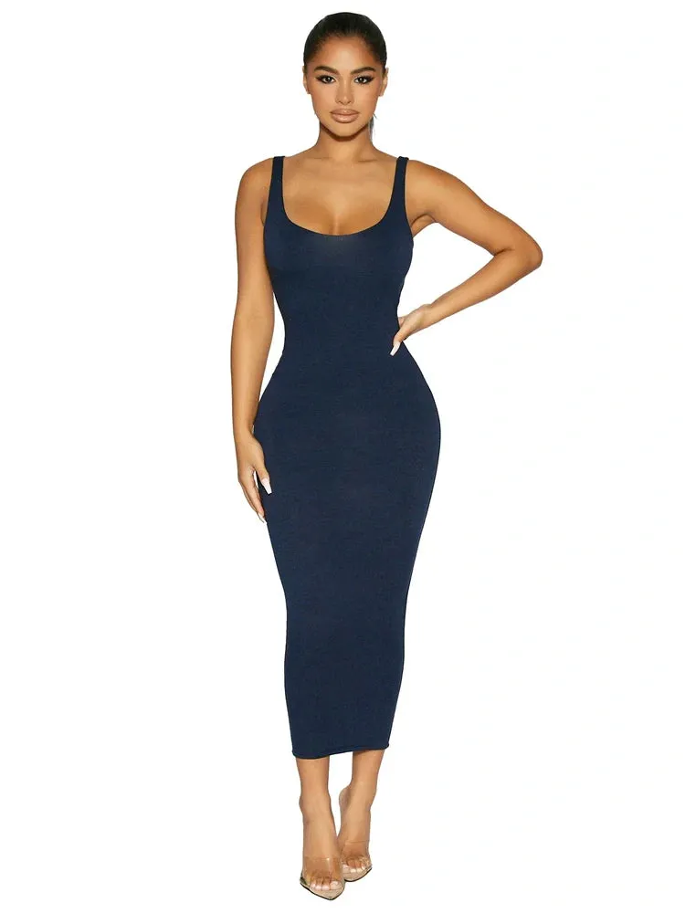 NW Sculpt Tank Midi Dress