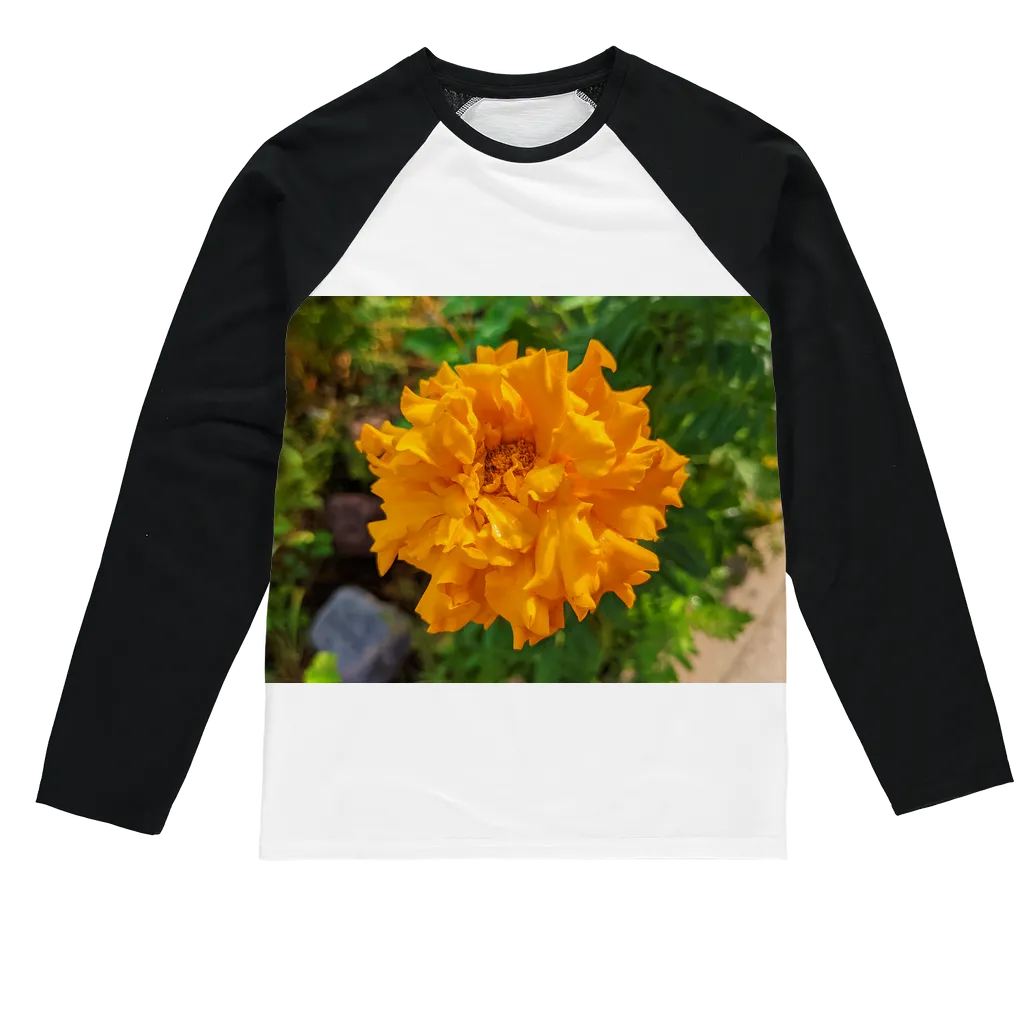 OrangeFlower Sublimation Baseball Long Sleeve T-Shirt