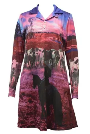 Outdoor Ladies UPF50 Sun Dress - Cowgirl