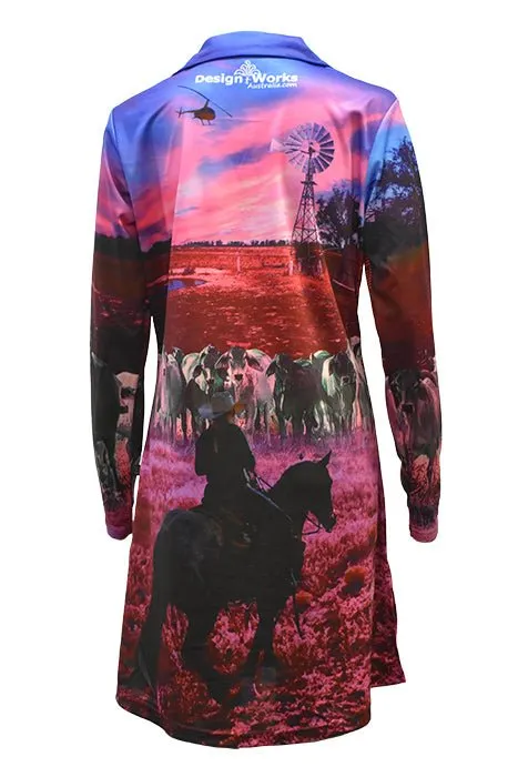 Outdoor Ladies UPF50 Sun Dress - Cowgirl