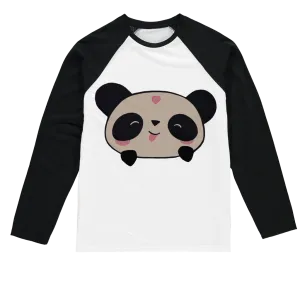 Panda Sublimation Baseball Long Sleeve T-Shirt