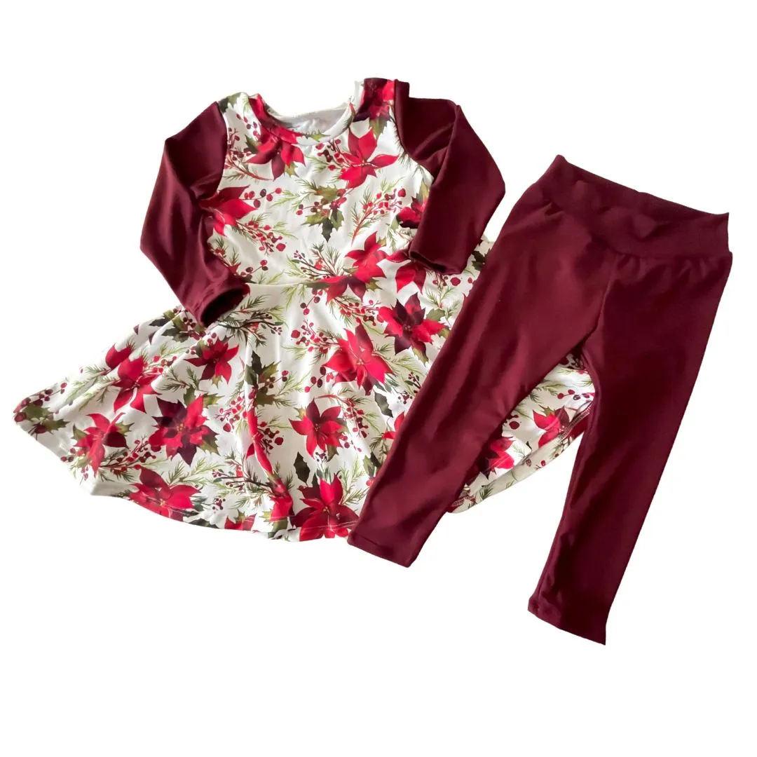 Poinsettia Twirl Dress