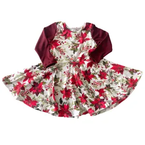 Poinsettia Twirl Dress