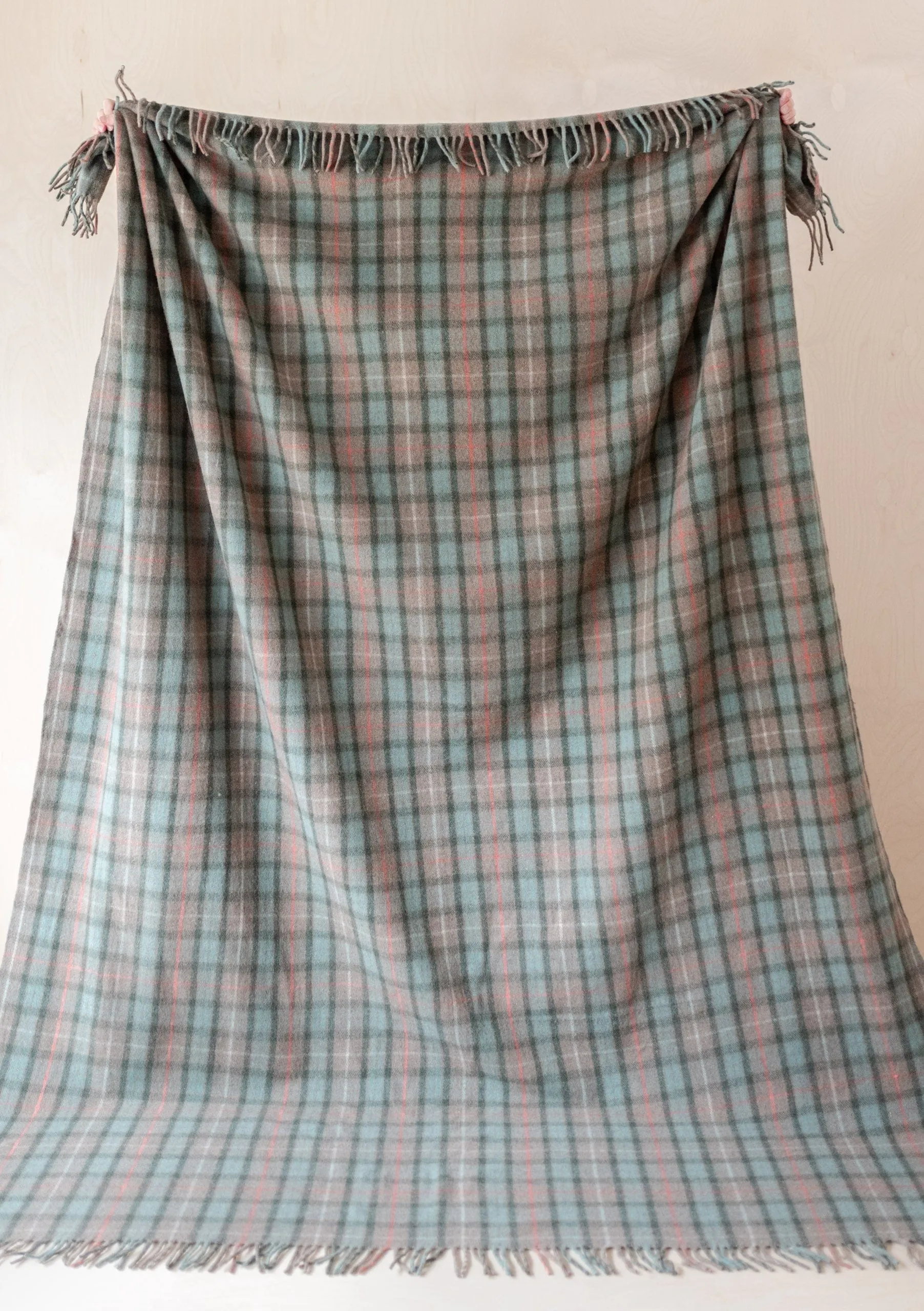 Recycled Wool Extra Large Blanket in Fraser Hunting Weathered Tartan