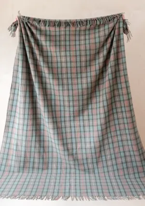 Recycled Wool Extra Large Blanket in Fraser Hunting Weathered Tartan