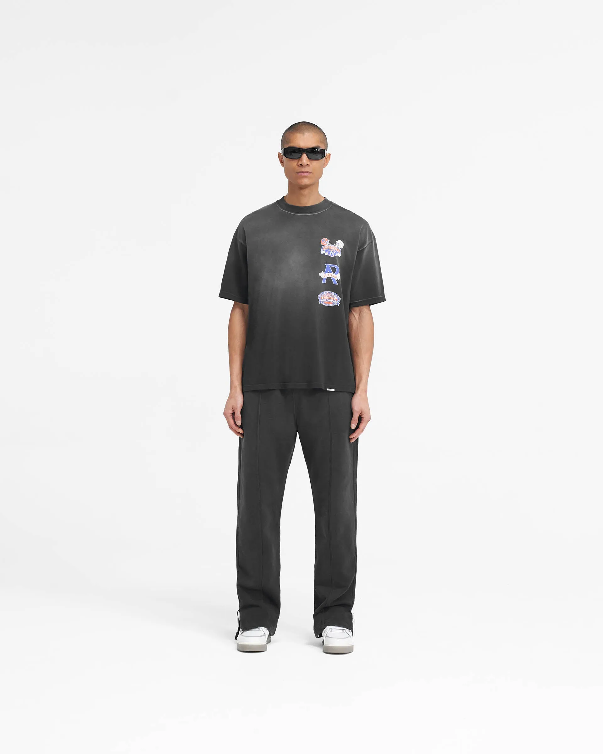 Represent X Feature Step Hem Sweatpants - Stained Black