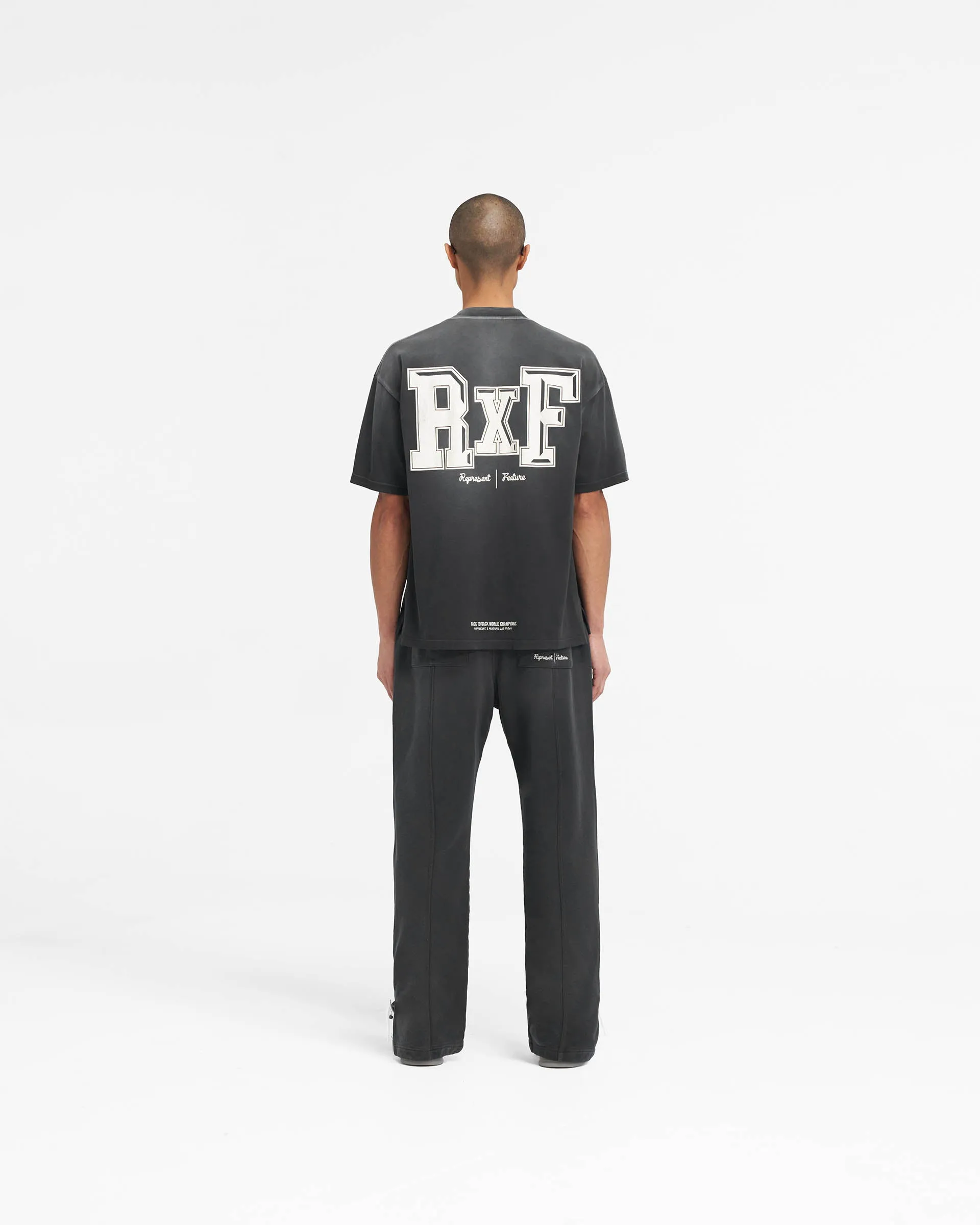 Represent X Feature Step Hem Sweatpants - Stained Black