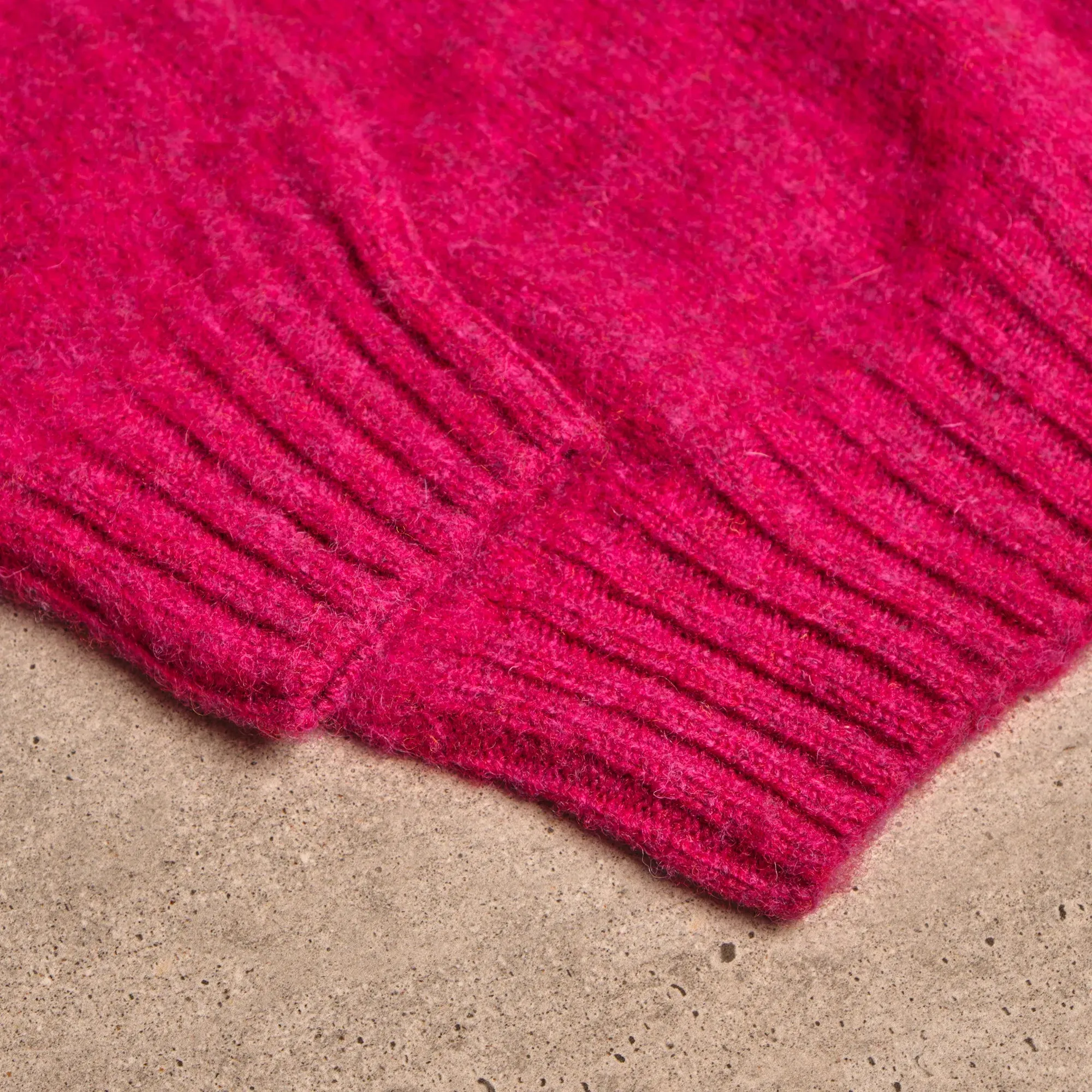 Rhubarb High Crewneck Brushed Shetland Crewneck Jumper